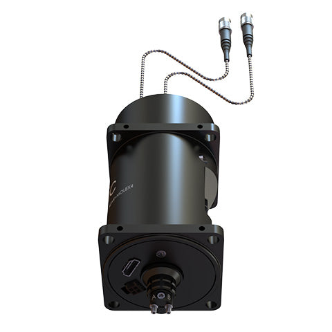 Assisted 2x2 Pigtailed Fiber-optic & Electric Rotary Joint - 24 contacts