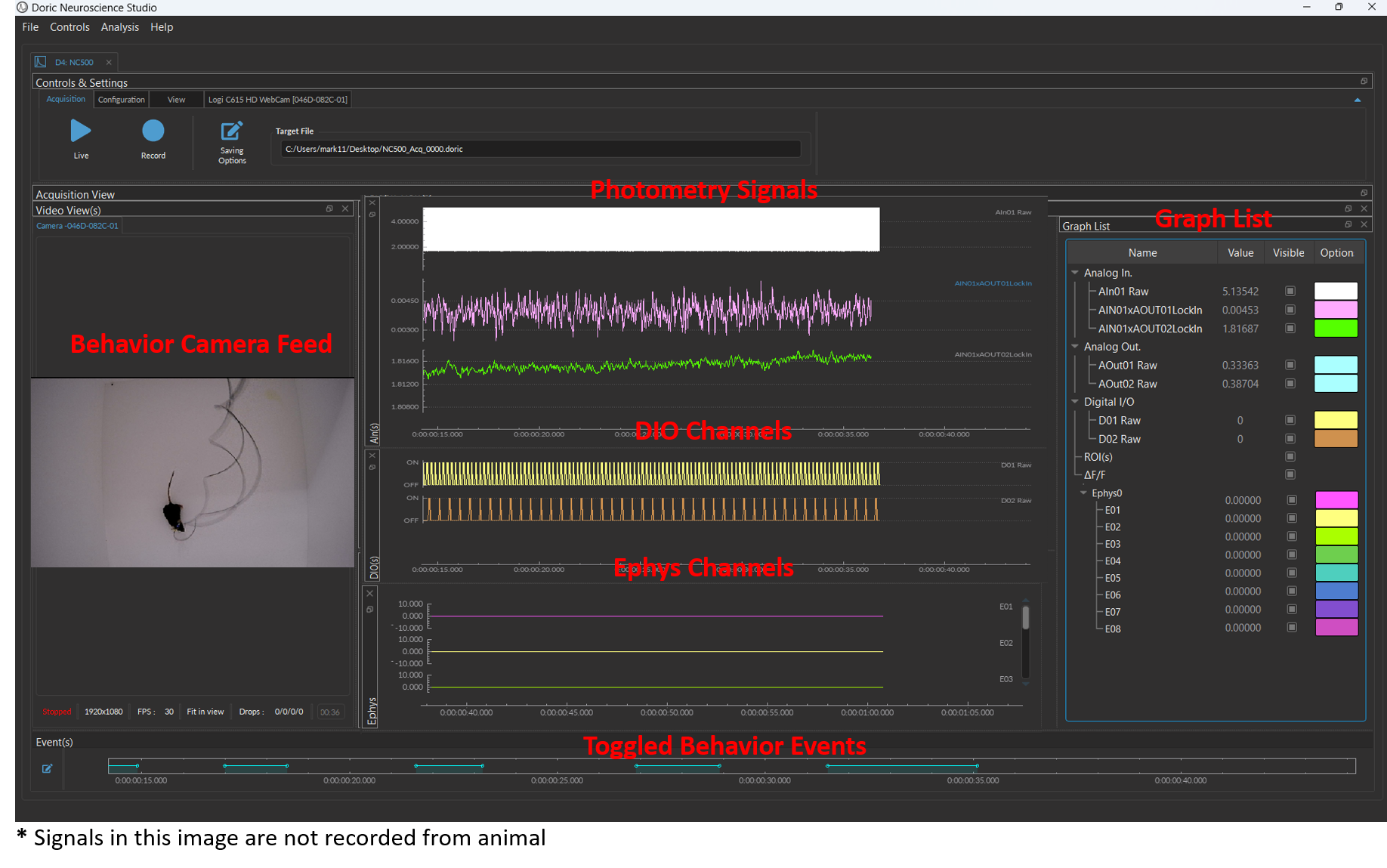 Console de neurosciences 500